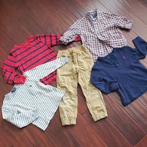 Polo Ralph Lauren Boys lot size 4 4T Shirts Pants